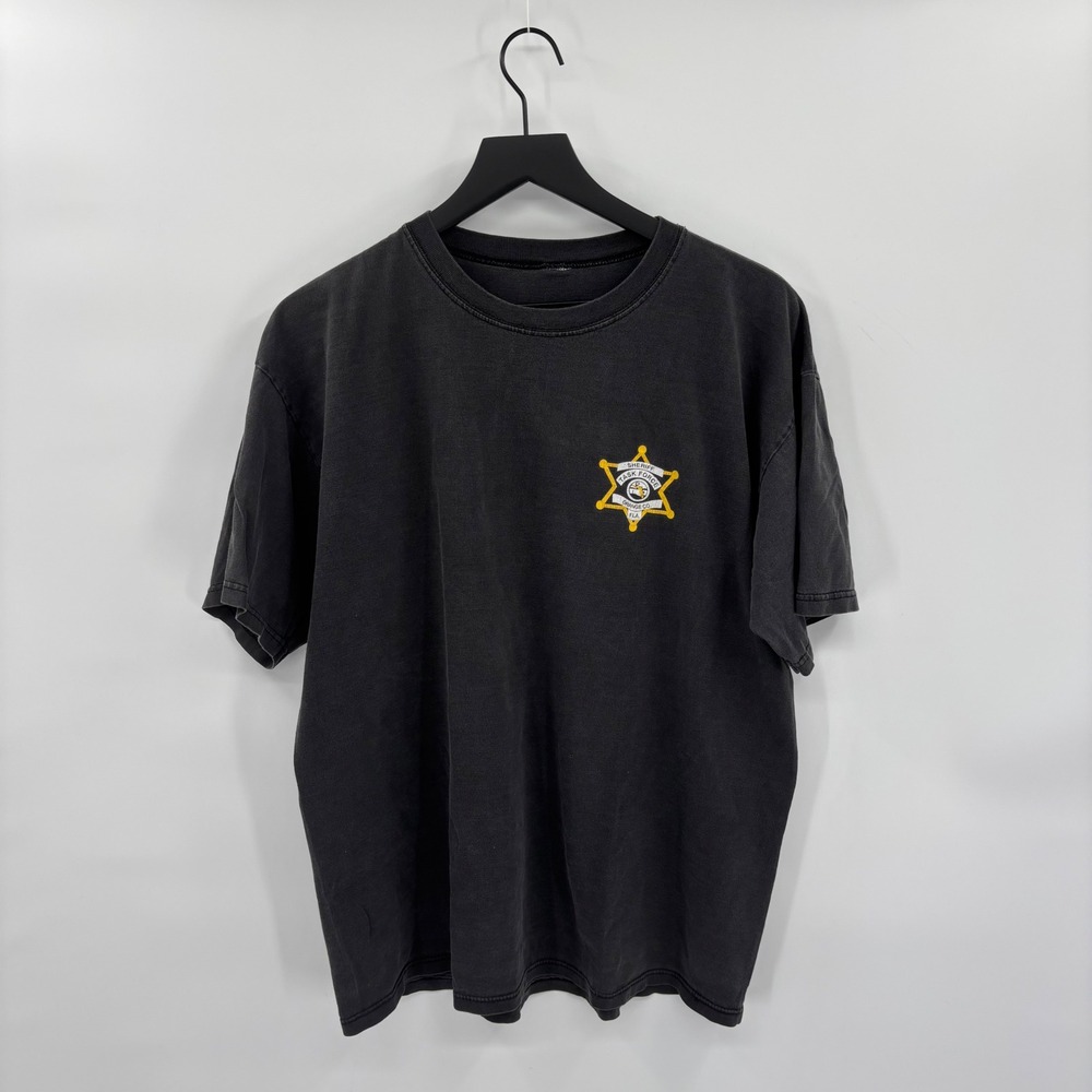 Orange County FL Sheriff Task Force Graphic T Shirt Large Black Short Sleeve Tee